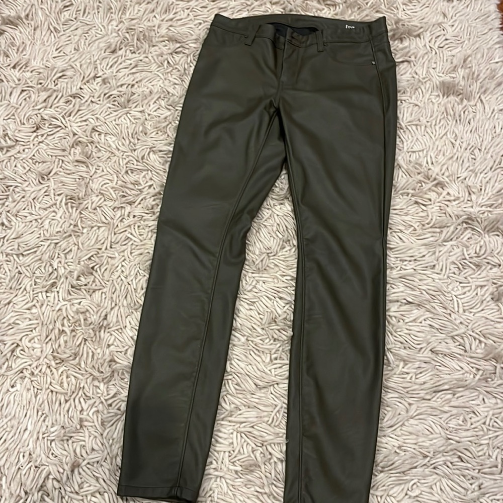 BlankNYC green faux leather pants